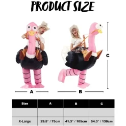 Joyfy Adult Inflatable Halloween Costume Funny Ostrich Air Inflatable Costume For Halloween Dress Up Party -Target GUEST efa672ba 8db9 4beb 8b55 8990444c5cdc