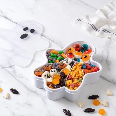 Cook With Color Figural Ghost Halloween Snackle Box Food Storage Container 3 Cook With Color Figural Ghost Halloween Snackle Box Food Storage Container