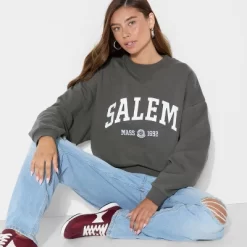 Women's Salem Graphic Sweatshirt - Gray -Target GUEST f11bd6f8 4238 43fa ae8c ec90e23794b7