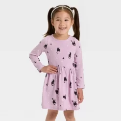 Toddler Girls' Long Sleeve Halloween Cats Dress - Cat & Jack™ Lavender -Target GUEST f17cff6e e60a 4e4e ab56 0d968cded387