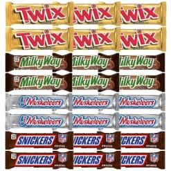 Mars 12/24 Pack Snickers, Twix, Milky Way & 3 Musketeers Full Size Individually Wrapped Candy Bars Bulk Assortment -Target GUEST f1b10810 7abf 4fa0 8532 9b20d2d23662