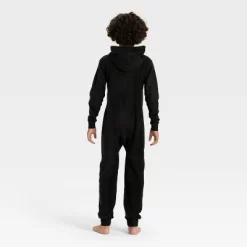 Boys' Halloween Skeleton Union Suit - Cat & Jack™ Black