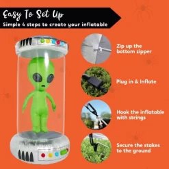 Joyfy 7 FT Halloween Inflatable Outdoor Decoration, Alien With Giant Test Tube Inflatable With Animated LEDs For Halloween Outdoor Lawn Yard Decor -Target GUEST f5398049 ad59 4ed4 b49a 437ad2a15ca6