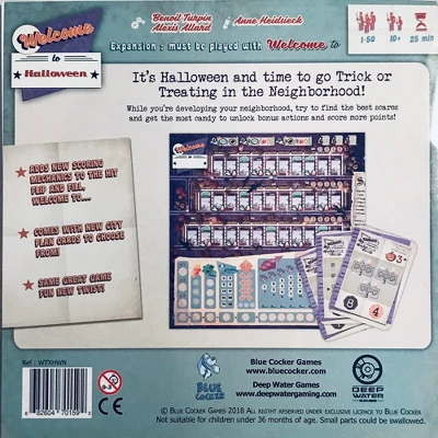 Deep Water Games: Welcome To Halloween Thematic Board Game, Ages 10+ 3 Deep Water Games: Welcome To Halloween Thematic Board Game, Ages 10+