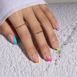 BTArtboxnails XCOATTIP® Press-On Nails - Bright Pastel French - Square Nails, Almond Nails -160ct -Target GUEST f82db9e1 db92 4ed0 a439 caf569c9dc76