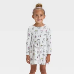 Toddler Girls' Long Sleeve Halloween Animal Dress - Cat & Jack™ Cream -Target GUEST faadc3fe eafe 4be8 b70e 1edfad4723df