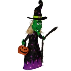 Northlight LED Lighted Witch With Broom Outdoor Halloween Decoration - 39" - Clear Lights -Target GUEST fb5c3ec6 50e2 4fd5 bdc0 3ff73b3b7a08