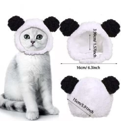 1 Or 2pcs Cute Cat Costume Warm Bear Hats For Cat Adjustable Soft Small Pet Headwear Bear Hat For Cat Puppy Dog Holiday Christmas Halloween -Target GUEST fbd5f3f2 b0de 4b7c 949b 82696482998f