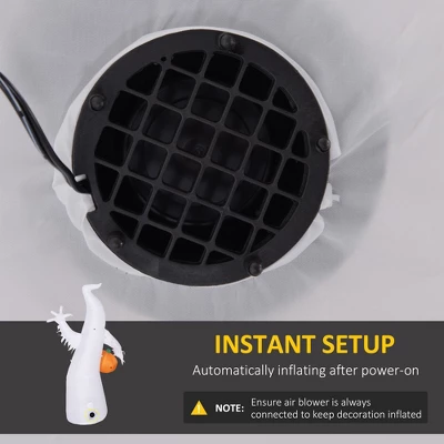 Gulches 5.9' Halloween Inflatable Ghost With Pumpkin, Purple Outdoor Blow Up LED Decor Waterproof 4 Gulches 5.9' Halloween Inflatable Ghost With Pumpkin, Purple Outdoor Blow Up LED Decor Waterproof - Image 2