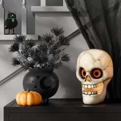 12" Skull Mister Halloween Decorative Prop Off-White - Hyde And EEK! Boutique™