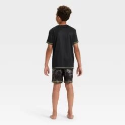 Boys' 2pc Short Sleeve Halloween Pajama Set - Cat & Jack™ Black