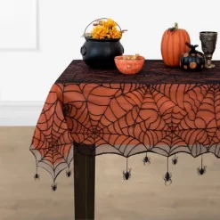 Elrene Crawling Halloween Spider Lace Lined Tablecloth - Black/Orange - Elrene Home Fashions 12 Elrene Crawling Halloween Spider Lace Lined Tablecloth - Black/Orange - Elrene Home Fashions -Target GUEST ff709055 2d19 44f1 9fb2 3546e8c52fc9
