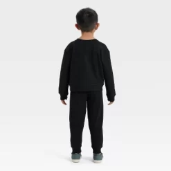 Toddler Boys' Disney Mickey Mouse Halloween Fleece Sweatshirt & Pants Set - Black