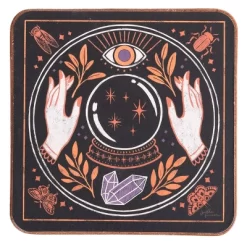 C&F Home 4" Crystal Ball Magic Halloween Drink Coasters Set Of 4 -Target GUEST ffc60e16 fde2 467d b55a 51ef87459941